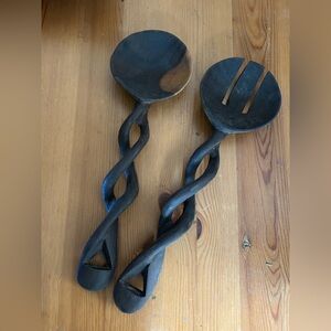 Wooden Salad Servers